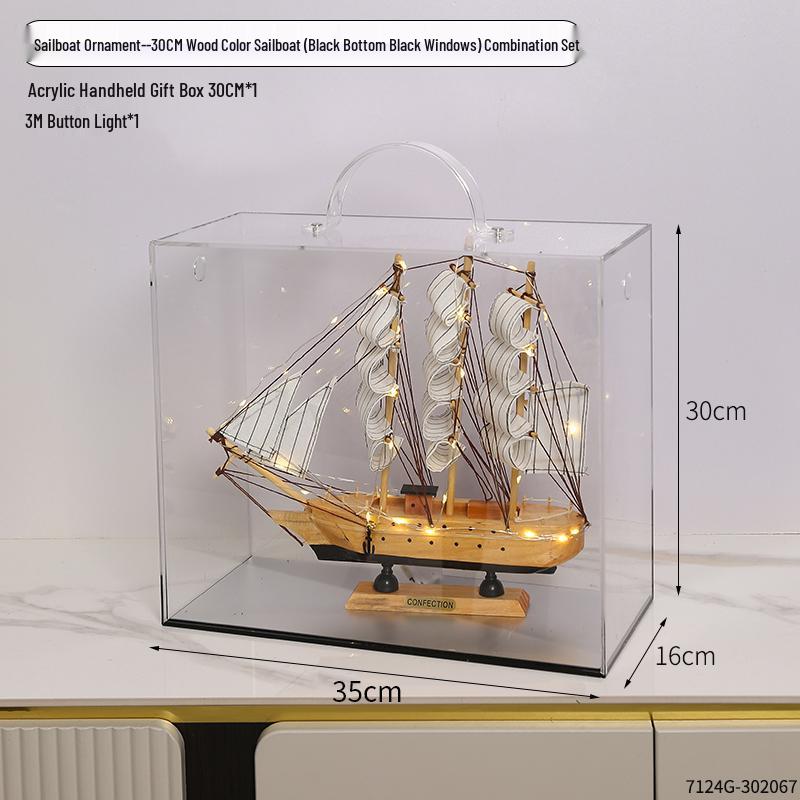 Орнамент Парусная лодка - Модель для украшения дома или офиса