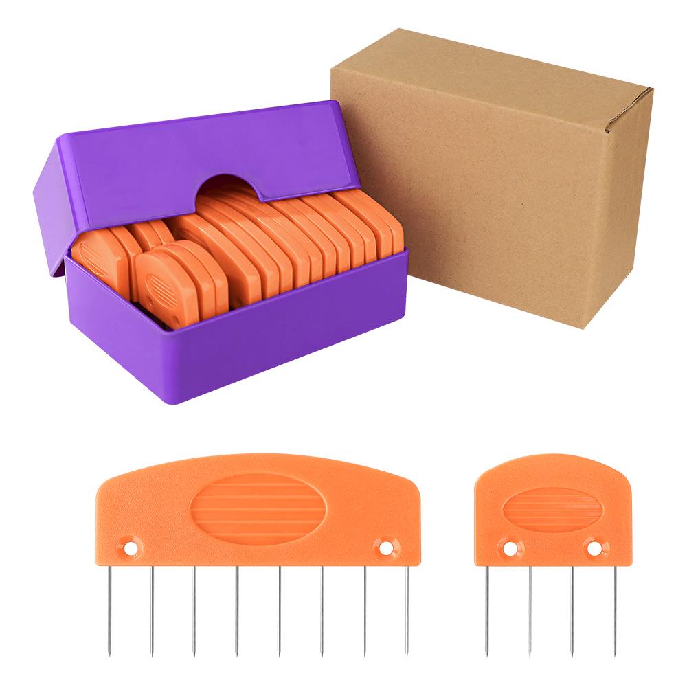 Лавандово-пурпурные вязальные булавки для придания формы шали и шарфу своими руками