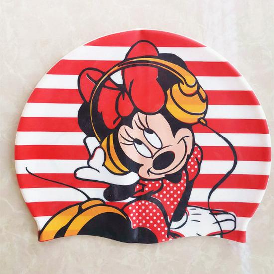 Очень большая мультяшная силиконовая шапочка для плавания для мальчиков и девочек – Водонепроницаемая и мягкая