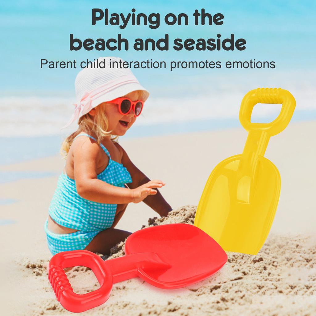 Пляжные лопаты Пляжные лопаты для детей Прочные пластиковые разноцветные совок-лопатка с ручкой для копания песка и пляжного веселья