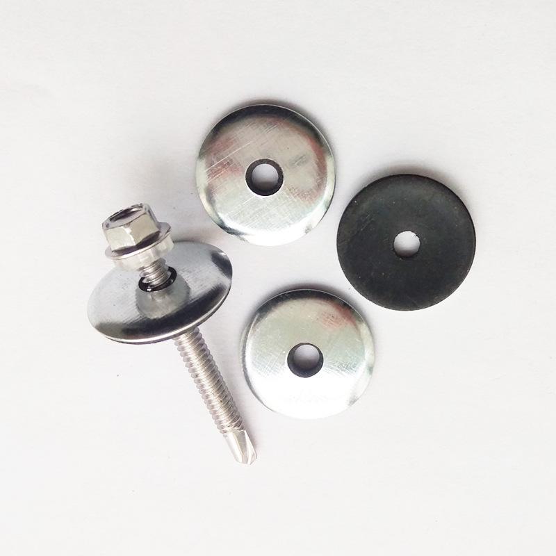 Саморезы по металлу из оцинкованной нержавеющей стали 304 с резиновой плоской шайбой для профнастила