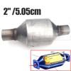 2 Inch EURO1 High Flow Racing Catalytic Converter With 400 Cpsi Ceramic Substrate Catalyst Total Length 29.62cm