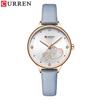 CURREN Часы женские модные кожаные кварцевые наручные часы очаровательные женские часы со стразами Zegarki Damskie