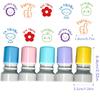 5Pcs/Set Round Emotional Expression Stamp French French Seal  Encourage Students