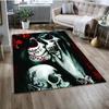 Готический женский череп с ужасом, коврик для мертвой девушки, ковер для дома, гостиной, спальни, дивана, коврик для двери, детский нескользящий напольный коврик 3D