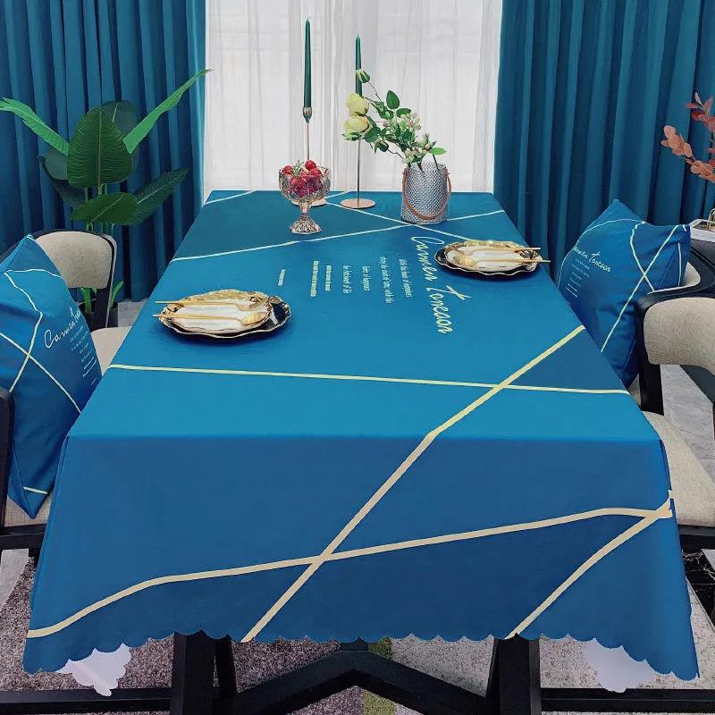 Скатерть водонепроницаемая и маслостойкая скатерть одноразовая современная прямоугольная скатерть для журнального столика ткань для украшения дома