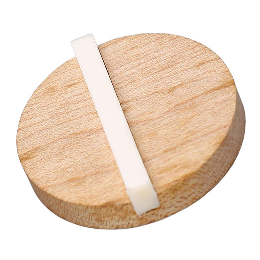 Guitar Resonator Biscuit Replacement Maple Wood Biscuit with Ox Bone Saddle for Single Cone Resonator GK999B