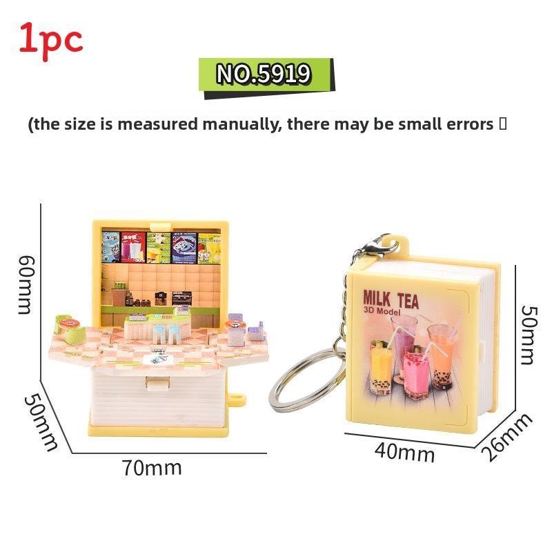 Брелок-брелок 3D Pop-Up Puzzle Book с сценой крепости для снятия стресса и в качестве креативного подарка