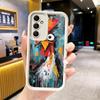Чехол для телефона Samsung Galaxy S26 S25 Ultra S24 FE Курица Курица Петух Чехол S23 Plus S22 + S21 S20 5G Мягкий Силикон Funda