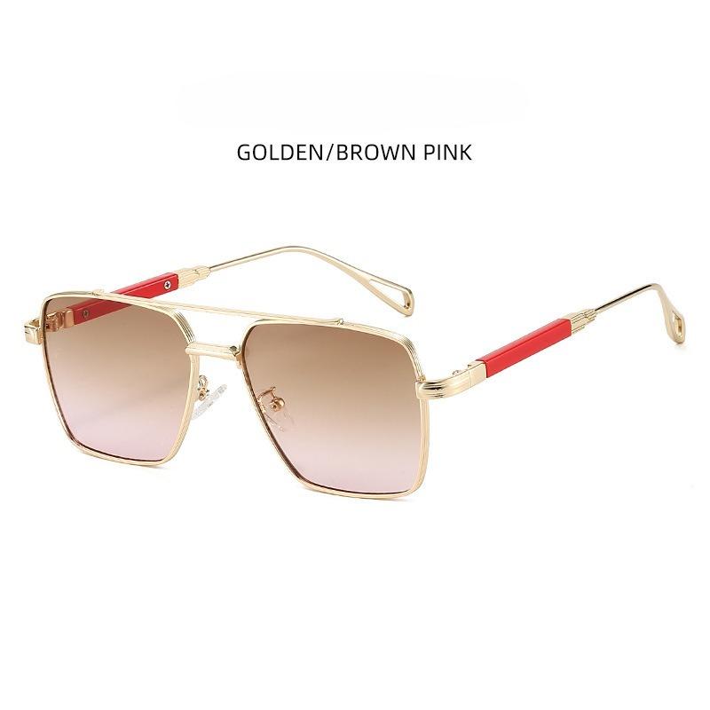 2026 New Luxury Square Sunglasses, High-End Metal Frame Men's Sunglasses, Vintage Driving Glasses, Fashion Sunglasses for Women