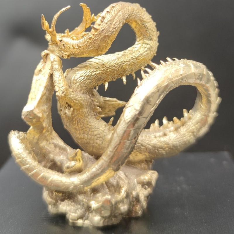 8 см латунь китайский дракон орнамент животное металлическая фигурка домашний декор настольные ремесла скульптура украшения