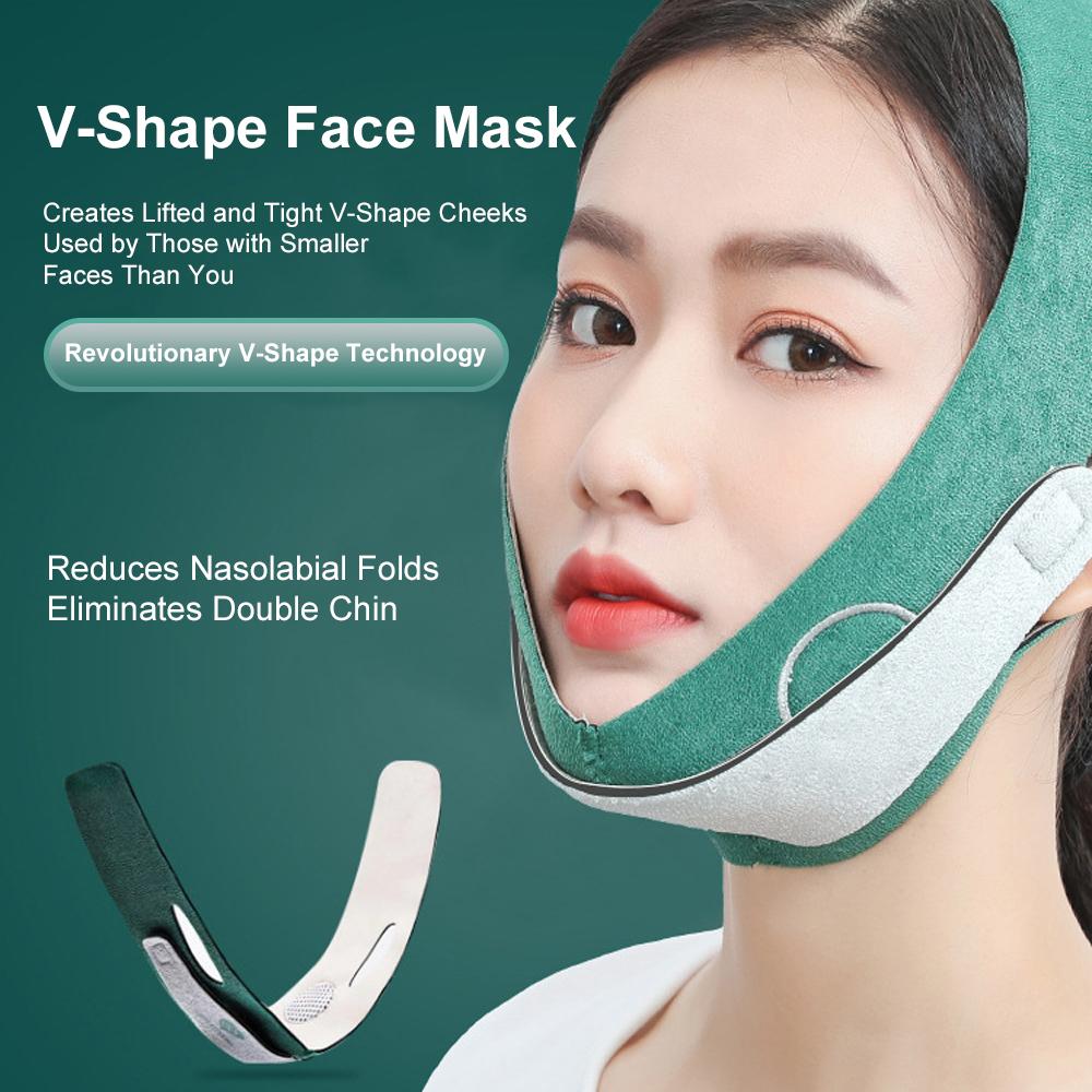 Face-Lift With Sleep Face V Shaper Facial Slimming Bandage Relaxation Shape Lift Reduce Double Chin Face Thining Band Massage