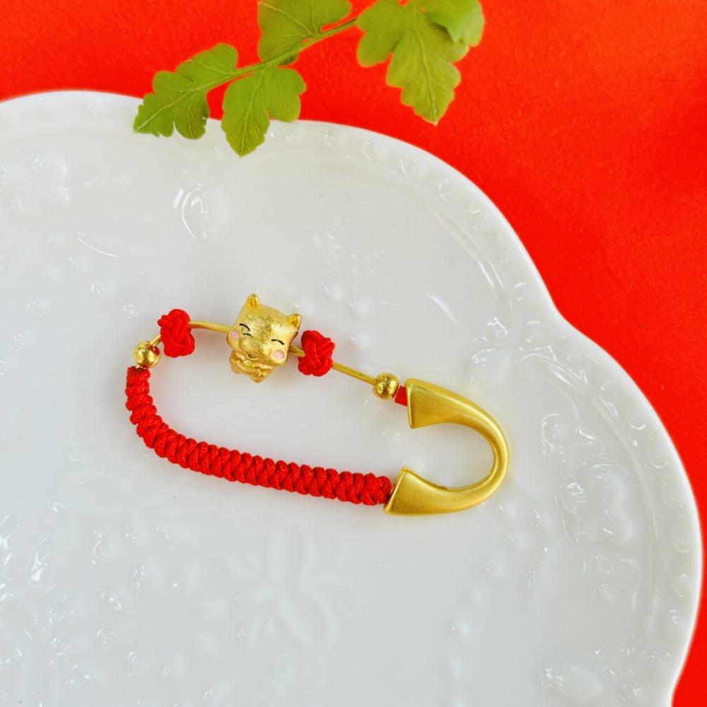 Брошь-подвеска в виде золотой лошади по знаку зодиака, пони с пескоструйной обработкой, защитная брошь, для новорожденного