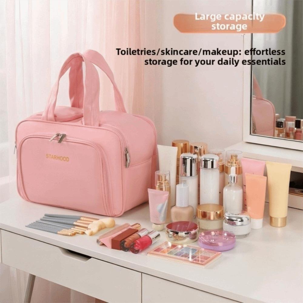 Lightweight Travel Toiletry Bag Large Capacity Cosmetic Container Travel Storage Case Cosmetic