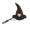 Lightweight Pet Headgear Halloween Cat Witch Hat, Fun Hat with Adjustable Elastic Strap, Cartoon Comfortable Headwear Ghost Pumpkin Bat Skull for Cats