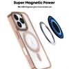 Мощный магнитный чехол Magsafe Ring Metal Lens Buttons Clear Case для iPhone 16 Pro Max 15 Pro Max 14 Pro 13 12 11 Protect Cover