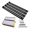 1/2 Sets Drawer Repair Kit with Screws Wood Particleboard MDF Chest of Drawers Breakage Reinforce Bracket Middle Mount Furniture Repair Accessory