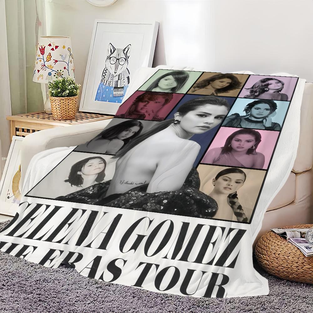 Blanket For Soft Throw Blanket for Picnic Bed Sofa Home Selena Bedroom Cozy singer Gomez Warm Comfortable