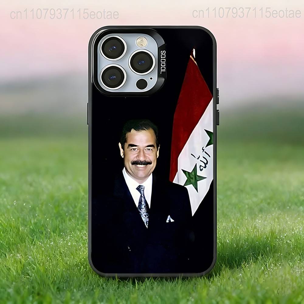 S-Saddam H-Hussein Phone Case For iPhone 17,16,15,14,13,12,11,Pro,XS,Max,Plus,Mini,SE4,E Black Matte Shockproof Cover