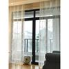 Embroidered Lace Curtains Living Room Bedroom Elegant Organza Floral Delicate White Gauze Home Window Decor,1pc