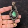 Chrysoprase Pendant Copper Wire Wrapped Pendant Gemstone Jewelry Birthstone Pendant Handmade Pendant Gift For Mom Wonderful Copper Jewelry