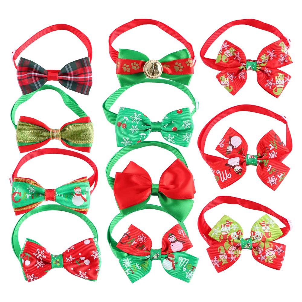 Костюм для собаки Бант Ошейник-ожерелье Ошейник для кошки Рождественское украшение для собаки Собачий ошейник Собачий галстук-бабочка