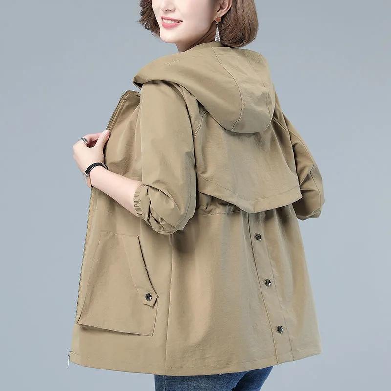 Women Cotton Padded Warm Coat Autumn Winter Hooded Loose Plus Size Casual Windbreaker Coat