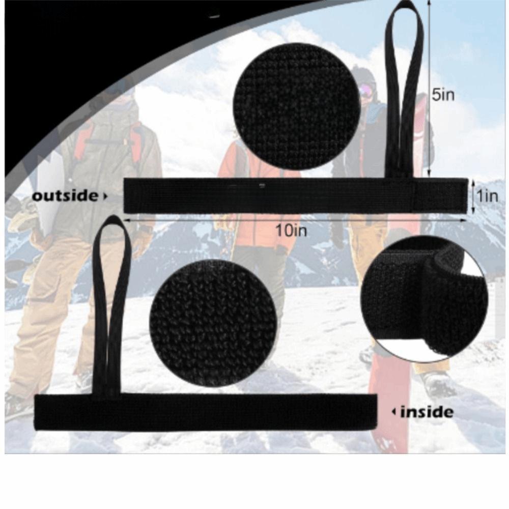 4Pcs Adjustable Design Elastic Wrist Straps Metal Button Elastic Construction Glove Safety Straps Nylon Material