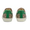 GUCCI ACE Fake/Not Canvas Print Low Top Sneaker Women's Brown 636359 2GC10 8260