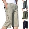 Мужская мода на молнии на открытом воздухе карманные шорты спортивные комбинезоны повседневные брюки