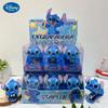 Disney Силиконовый зажим-скрепка Stitch Милая кукла Настольное украшение Многофункциональный пушер для ногтей Портативные офисные принадлежности для скрепления