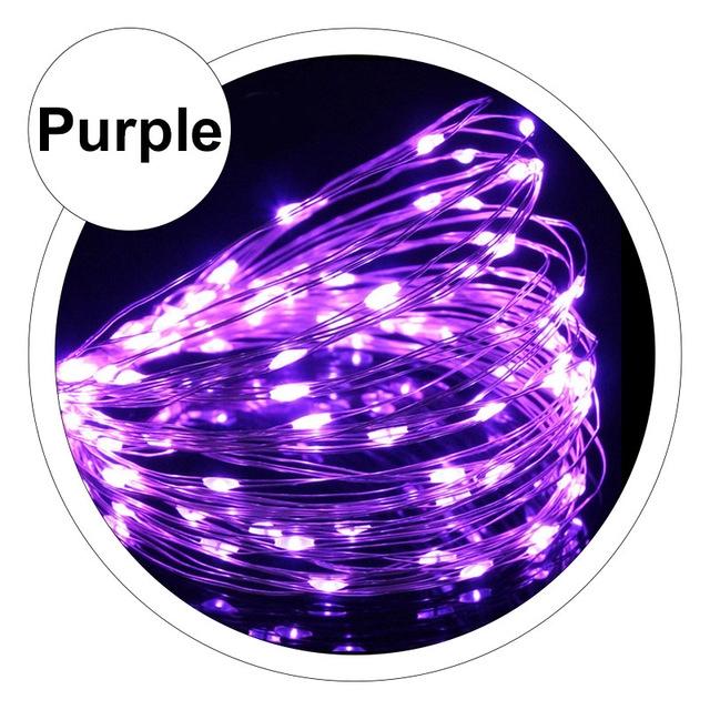 Светодиодные фонари 2 м, 5 м, 10 м, USB светодиодные гирлянды, сказочные рождественские серебряные провода, свадебные гирлянды, украшения для вечеринки