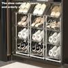 Sloping Narrow Shoe Rack 5 Tiers Sturdy Construction Easy Assembly Shoe Storage Organizer Vertical Shoe Shelf Stand
