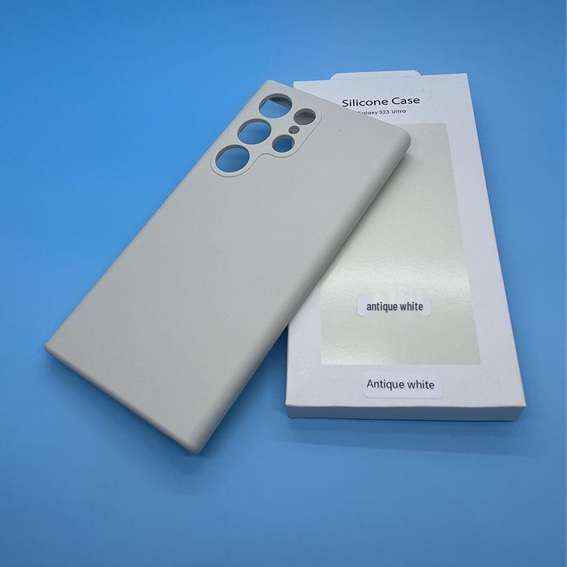 Чехол для телефона Samsung S25Ultra из жидкого силикона с полным покрытием - Защитный чехол S23 с ощущением кожи
