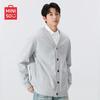MINISO Unisex Heavyweight V-Neck Cardigan Sweatshirt