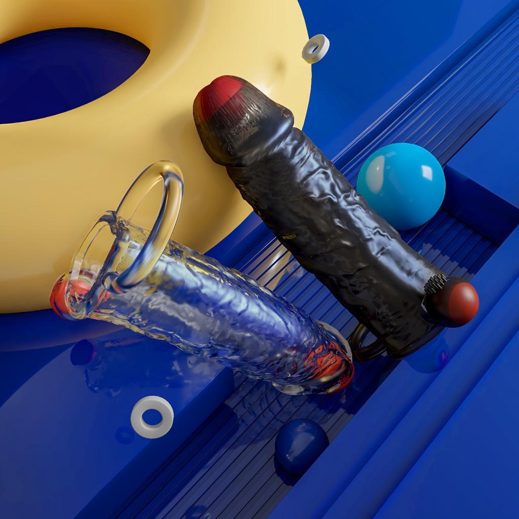 Wireless Penis Ring Sleeve Cock Ring Glans Massager Delayed Ejaculation Erotic Male Sex Toy Men Penis Condom Chastity Cock Ring