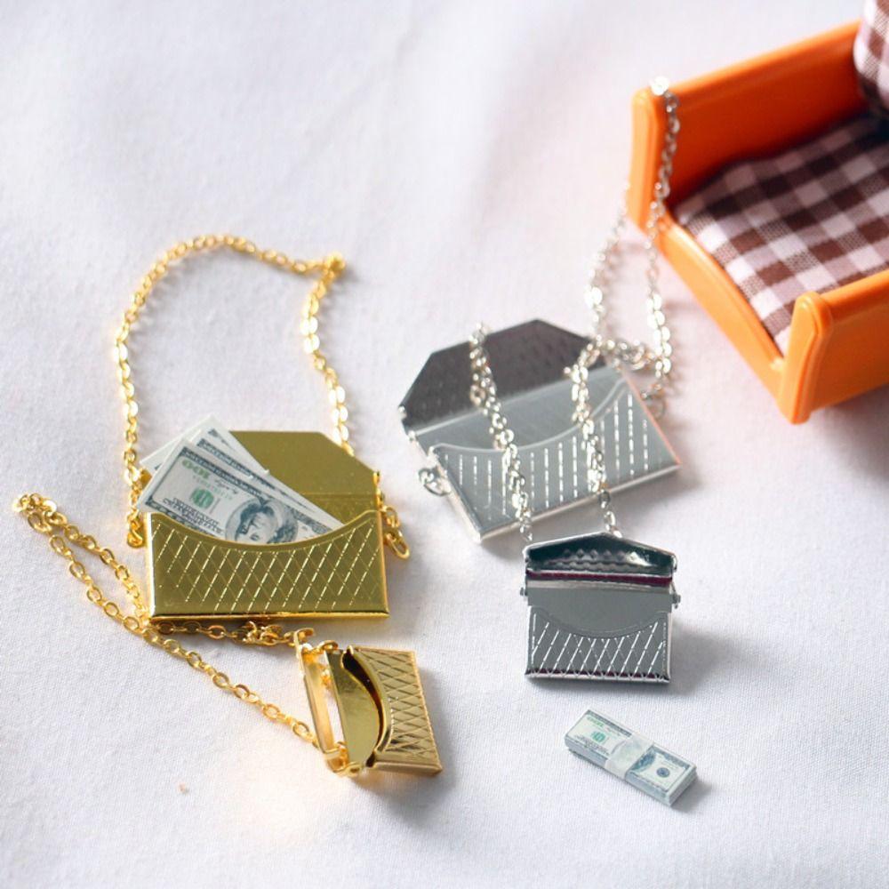 Металлическая мини-сумка для кукольного домика, миниатюрная сумка для покупок, кукольная мини-сумка для 1/6,1/8 BJD куклы /OB11