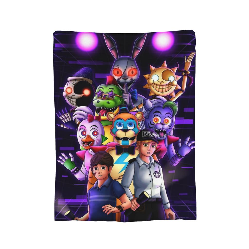 Супермягкий плед FNAF At Freddys Премиальный фланелевый флис Легкий Одеяло для кровати Суперуютные одеяла Всесезонное использование