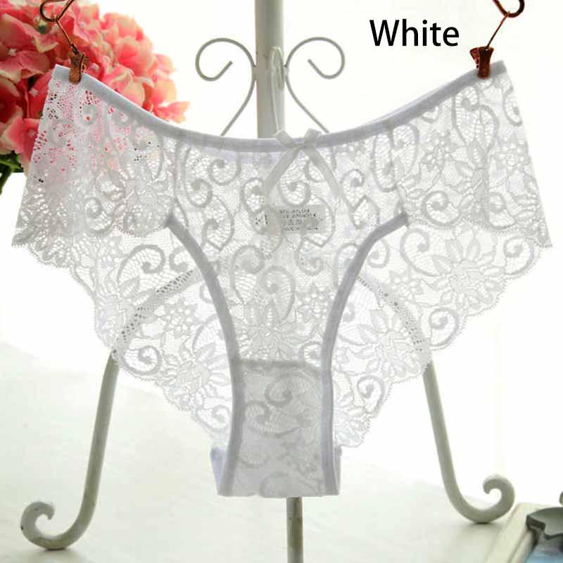 Сексуальное модное женское мягкое треугольное нижнее белье с кружевом средней талии Brife Transparent