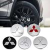 4PCS Car Wheel Covers Rims Center Hubcap Emblem For Mitsubishi Ralliart Lancer Cordia Pajero Outlander L200 EVO Colt Galant