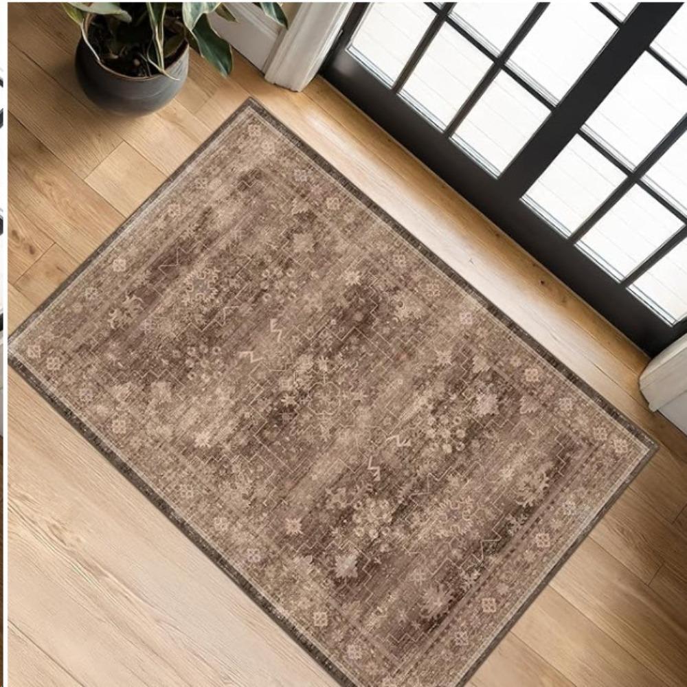 Non-Slip Small Rugs Washable Kitchen Bathroom Door Mat Entryway Rug for Indoor Entrance