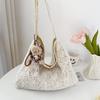 Shoulder Bag Women's Pastoral Style Water-soluble Lace Summer Gentle Fairy Large Capacity Commuter Tote Bag Niche Handbag