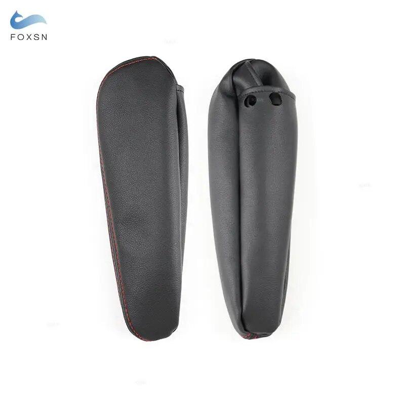 Кожаный чехол на подлокотник сиденья для Citroen C4 Peugeot 307 2008 2009, 2 шт., накладка на подлокотник бокового сиденья водителя и пассажира, накладка