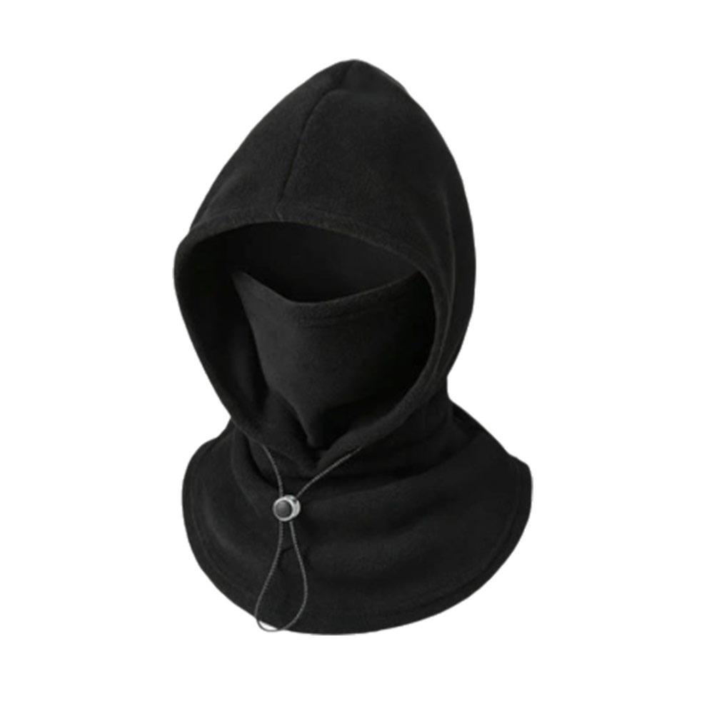 Polar Fleece Winter Balaclava Hat Thickened Integrated Hat Scarf Hooded Face Mask Outdoor Cycling