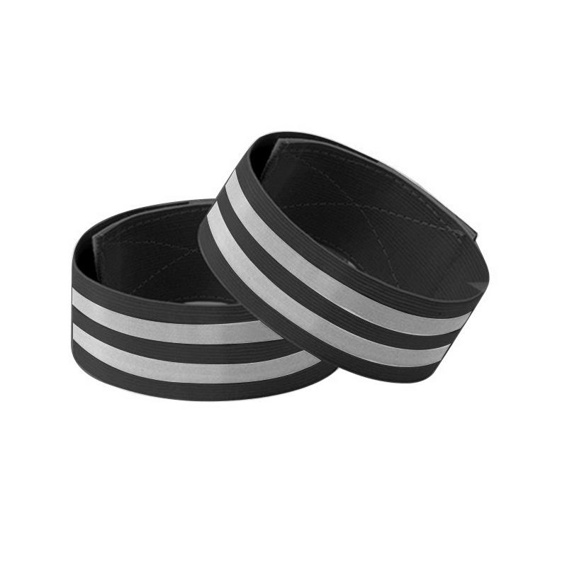 2 шт. светоотражающие повязки для бега на запястье, лодыжке, ноге, светодиодный отражатель, повязка на руку, ночной велосипедный светильник, безопасная лента, светодиодный ремешок для браслета