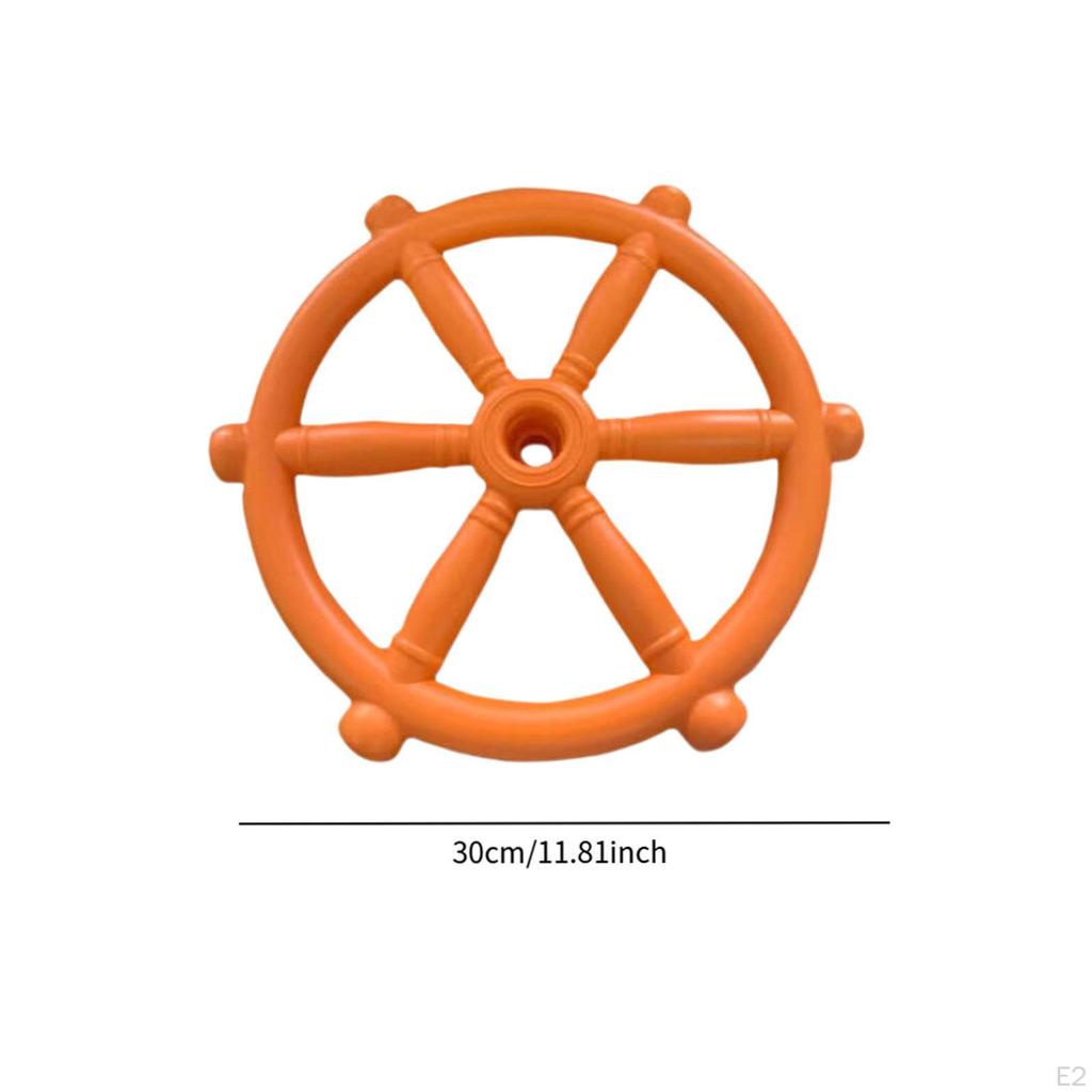 Pirate Ship Steering Wheel Toy Kids Climbing Playset Equipment Playground