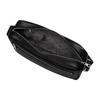 Longchamp Le Foulonné Solid Color Minimalist Embossed Logo Zipper Closure Leather Shoulder Crossbody Bag Medium Men bags Black 20044021047