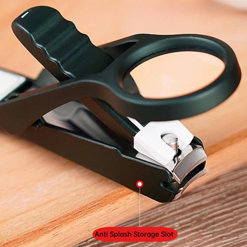Professional Nail Clippers with Magnifying Glass - Multi-Angle Rotating  for Easy Use, Perfect for Visually Impaired Seniors