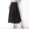 Летние брюки свободные женские брюки длиной до щиколотки с высокой талией шифоновая юбка широкие брюки брюки больших размеров