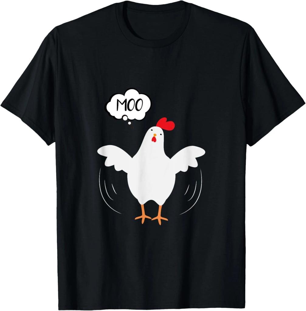 Funny Chicken Shirt Saying MOO - But Guess What Chicken Moo T- Shirt